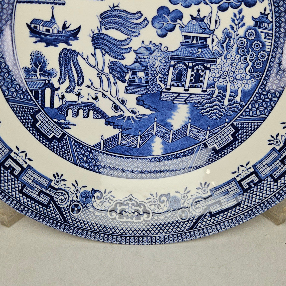 Churchill Blue Willow English Soup Plate