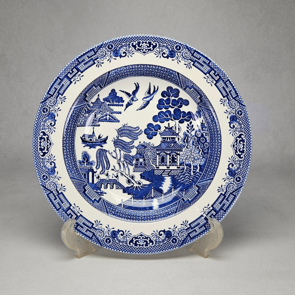 Churchill Blue Willow Large English Serving Bowl