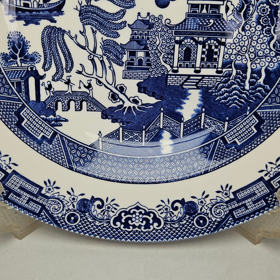 Churchill Blue Willow Large English Serving Bowl