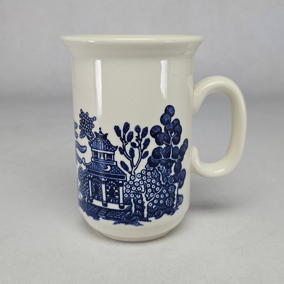 Churchill Blue Willow Tall Ceramic Tea Mug