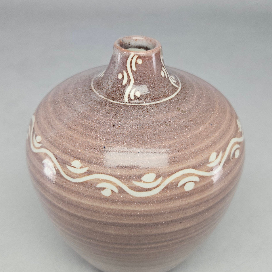 Clayburn Staffordshire Mottled Brown Studio Pottery Vase