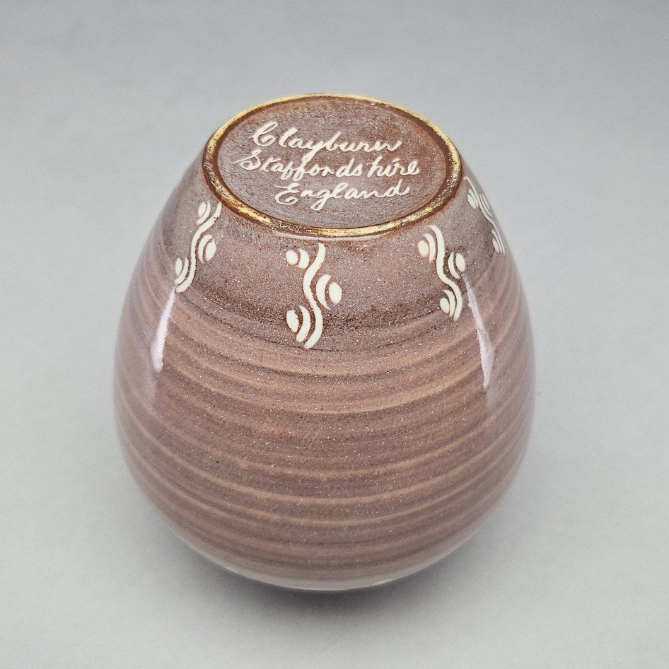 Clayburn Staffordshire Mottled Brown Studio Pottery Vase