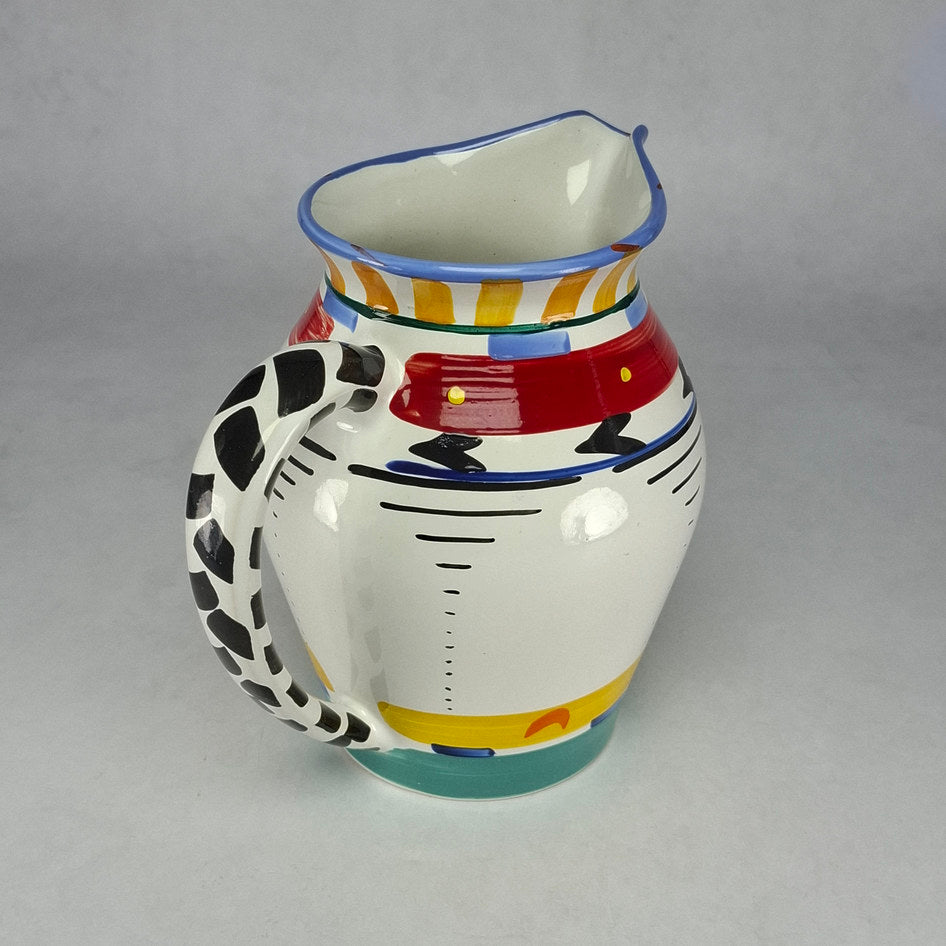 Clementina Van Der Walt Art Deco-Style Ceramic Pitcher