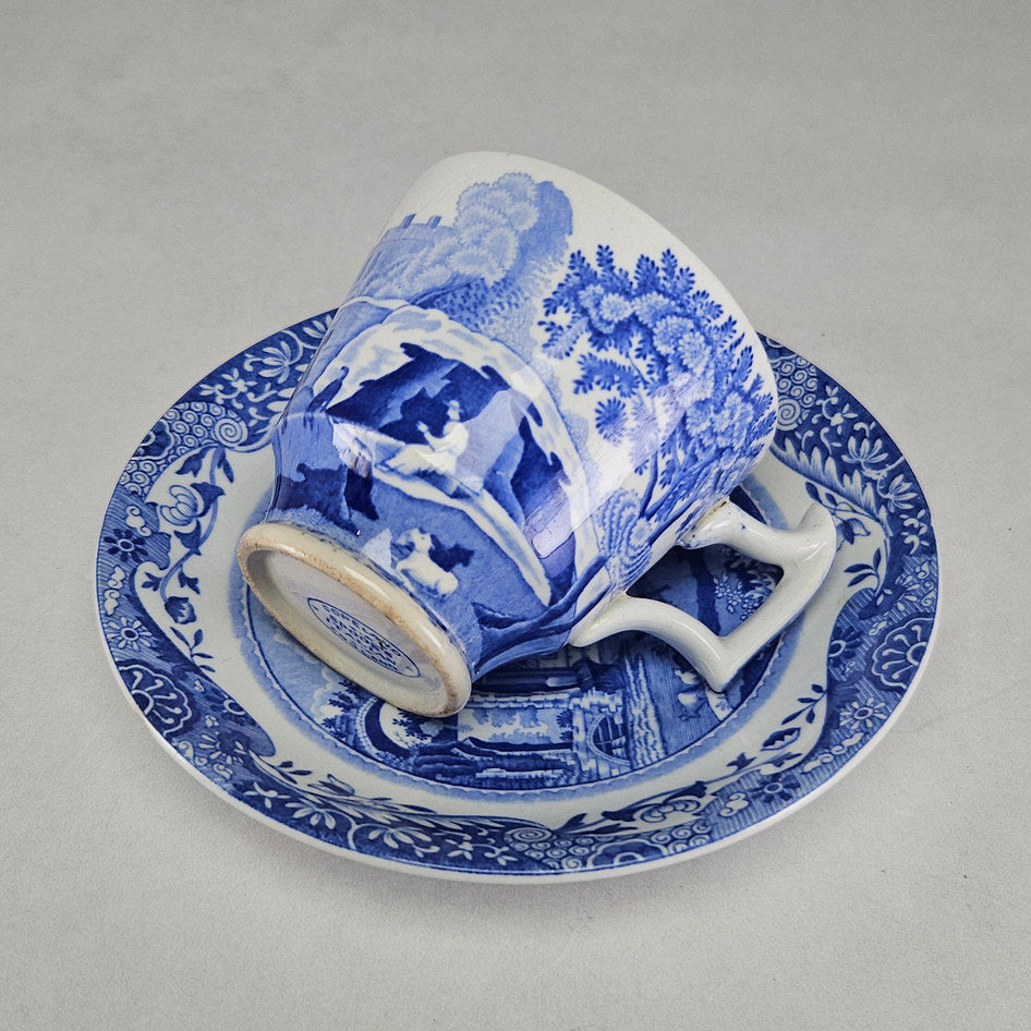 Copeland Spode demitasse cup handle and transfer decoration