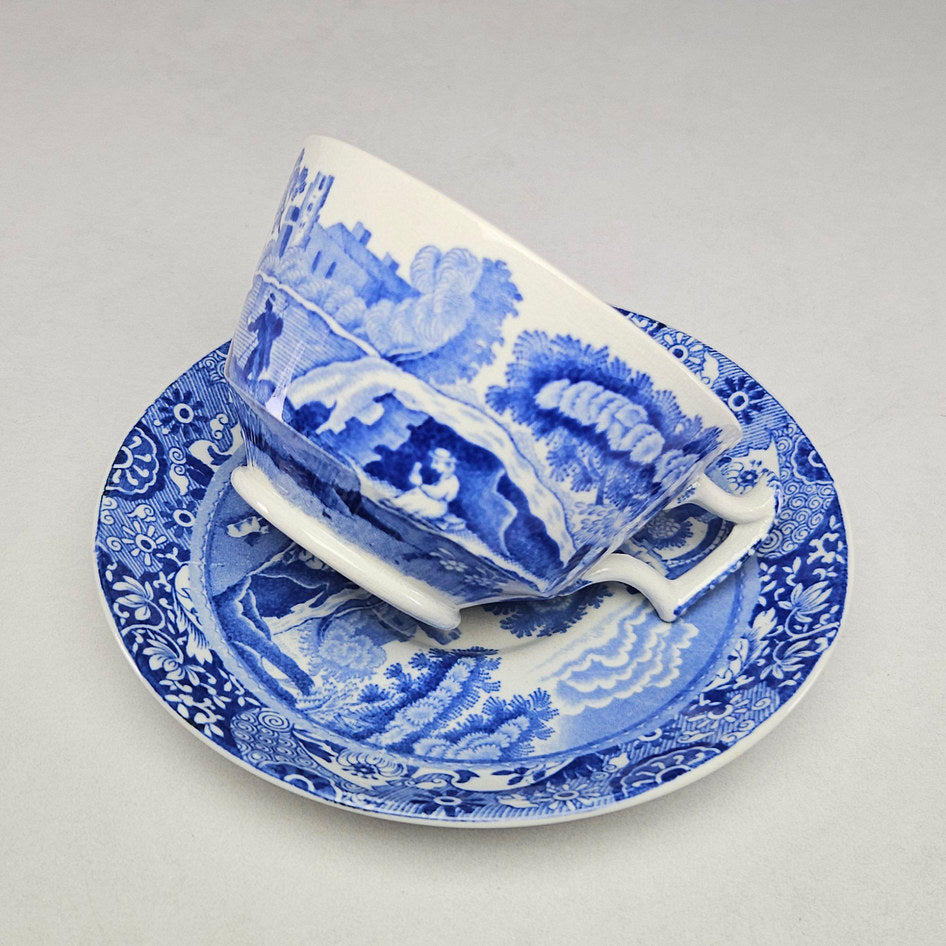 Copeland Spode’s Italian Blue and White Tea Cup and Saucer