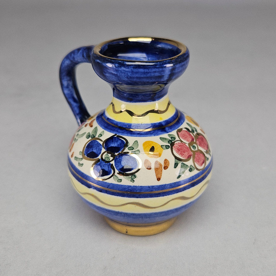 Cora Holland Hand-Painted Floral Ceramic Jug