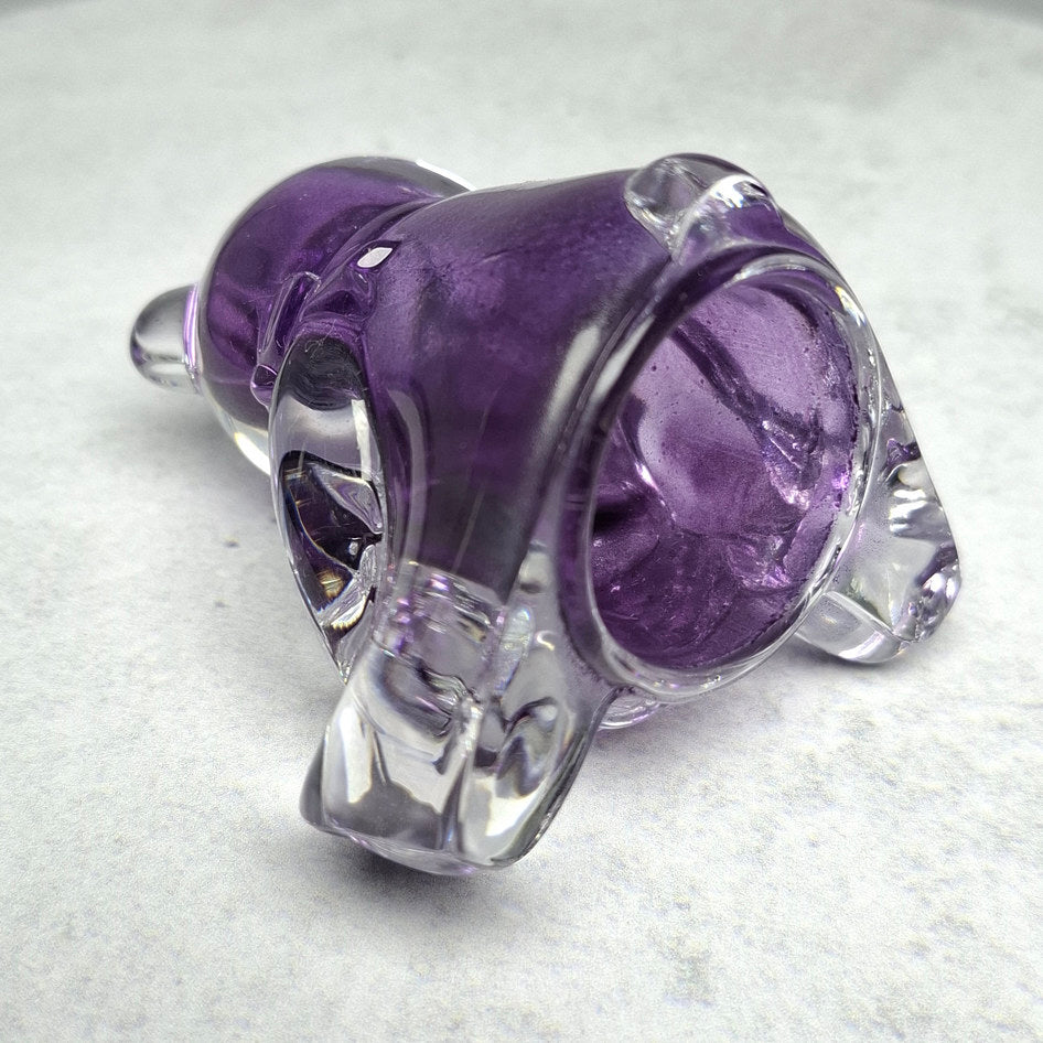 Cristal d'Arques Purple Glass Bear