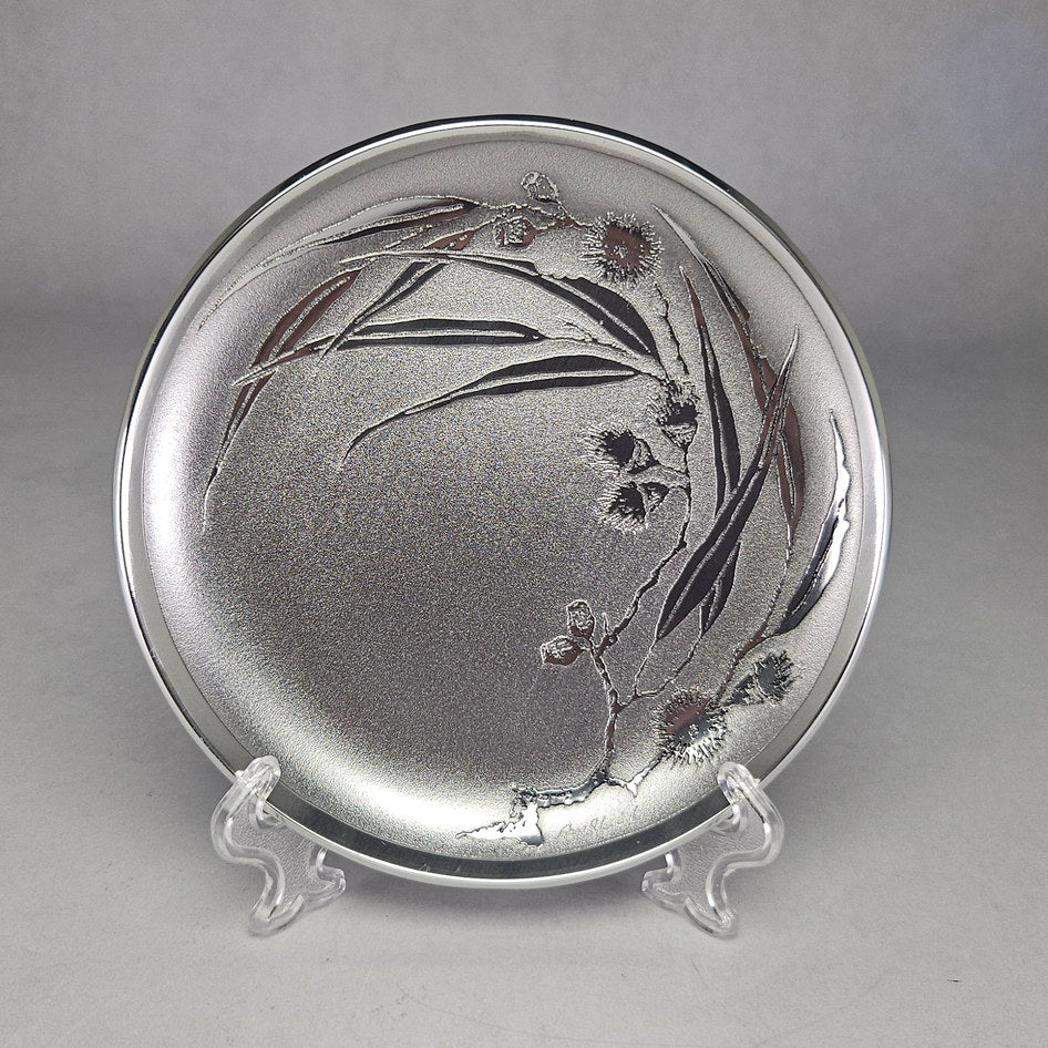 Don Sheil Flowering Gum Silver-Toned Decorative Plate