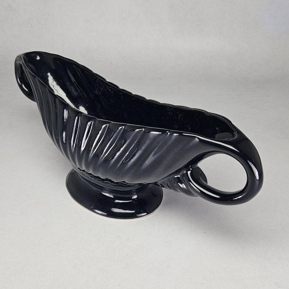 Drostdy Grahamstown Black Pottery Mantel Vase c.1950