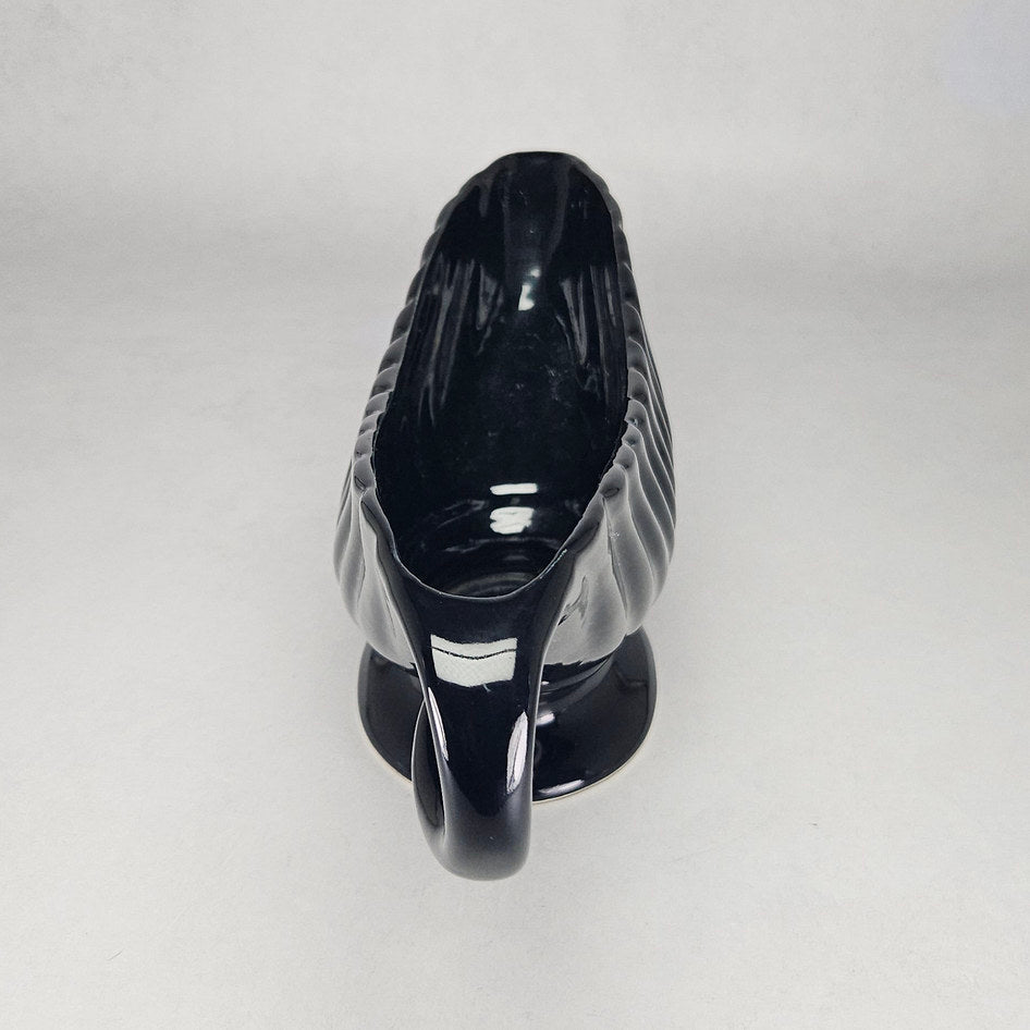 Drostdy Grahamstown Black Pottery Mantel Vase c.1950