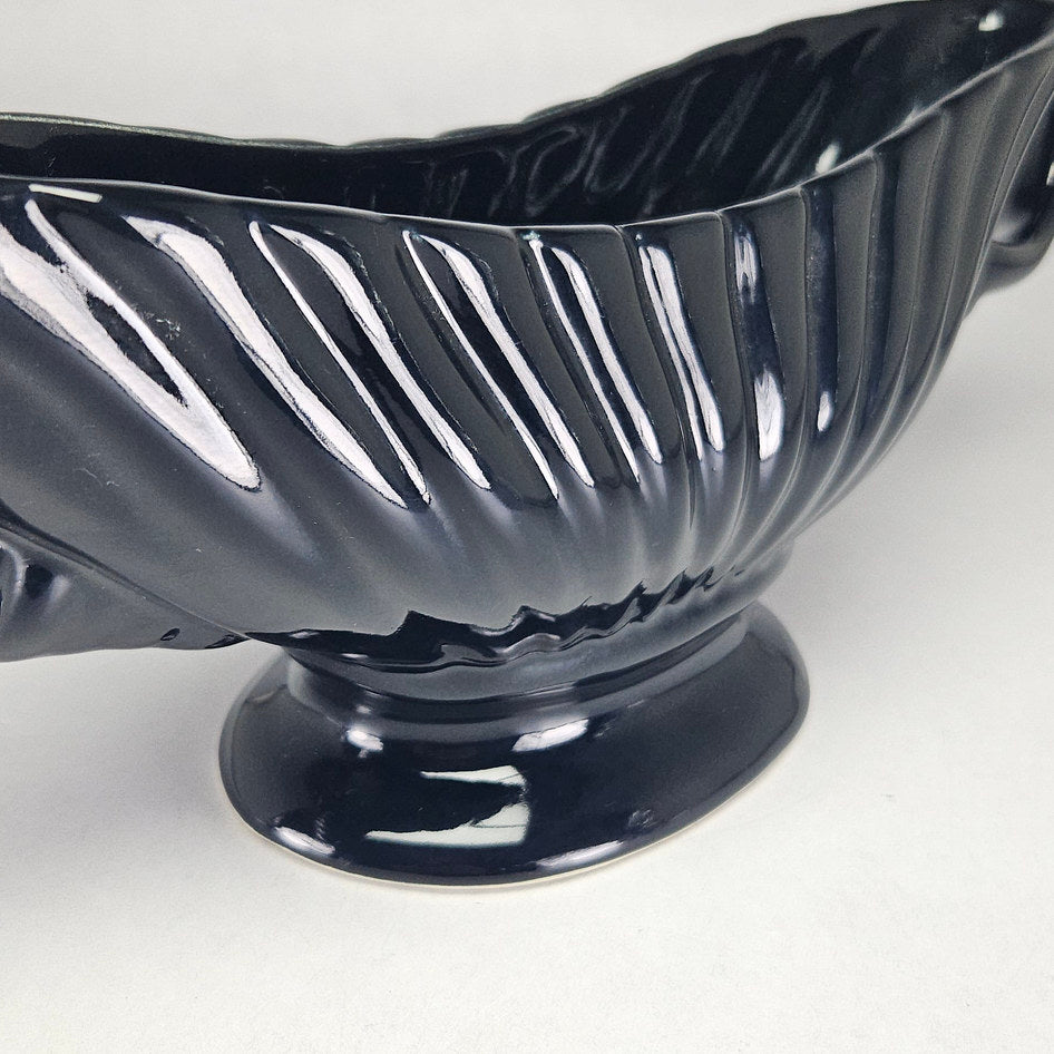 Drostdy Grahamstown Black Pottery Mantel Vase c.1950