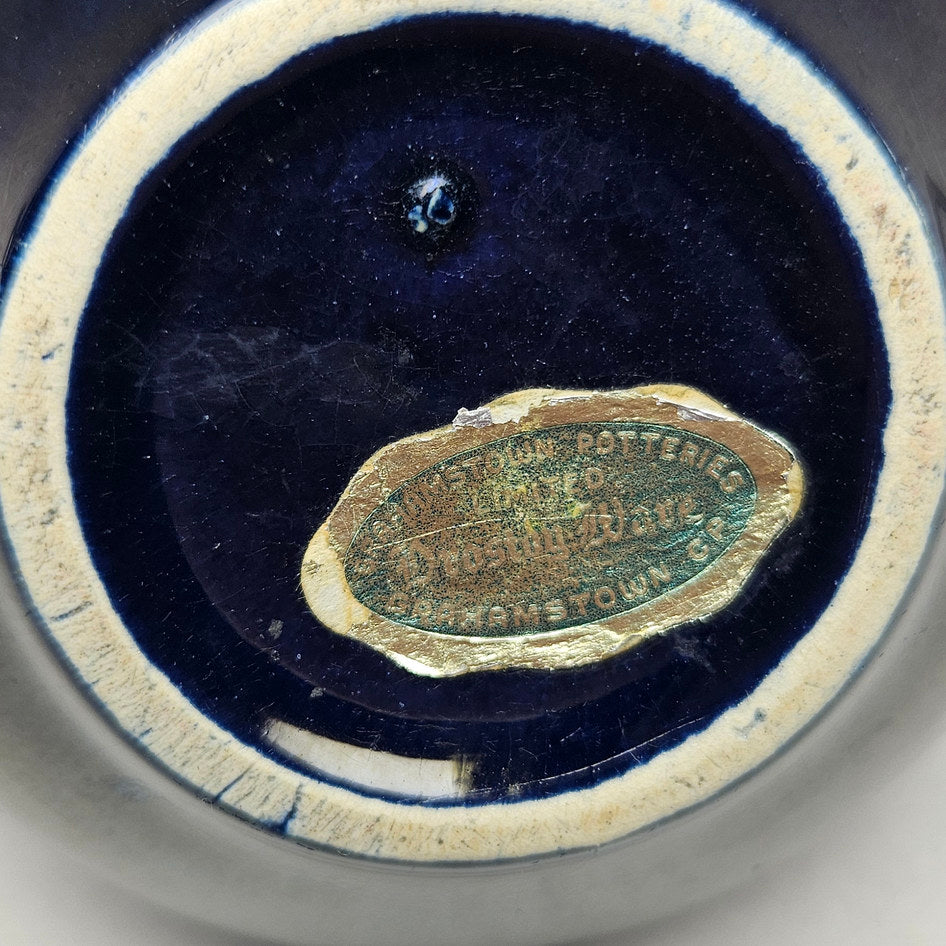 Drostdy Ware Dark Cobalt Blue Squat Vase, view 4