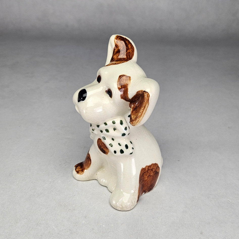 Drostdy Ware Dog with Green Spotted Bow