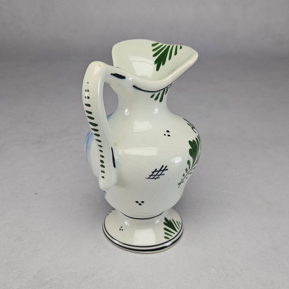 Dutch Delft-Style Coloured Holland Ceramic Sailing Boat Jug
