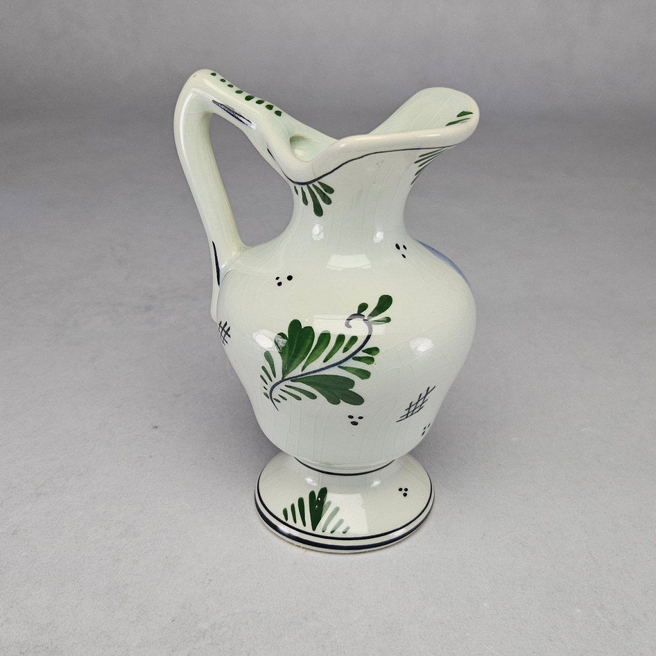 Dutch Delft-Style Coloured Holland Ceramic Sailing Boat Jug