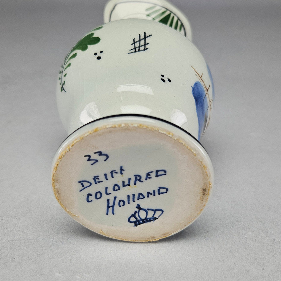 Dutch Delft-Style Coloured Holland Ceramic Sailing Boat Jug