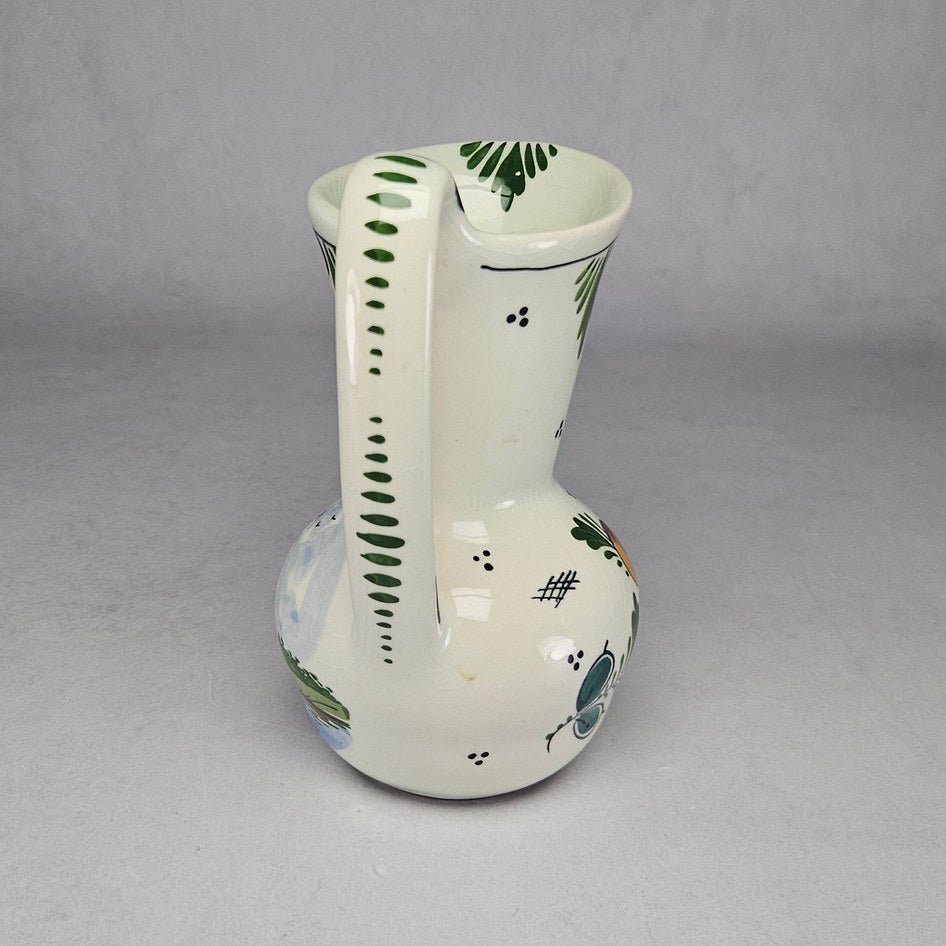 Dutch Delft-Style Polychrome Holland Ceramic Windmill Jug