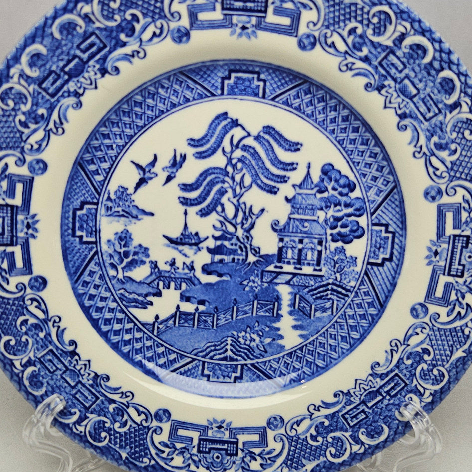 EIT England Blue Willow Ceramic Side Plate