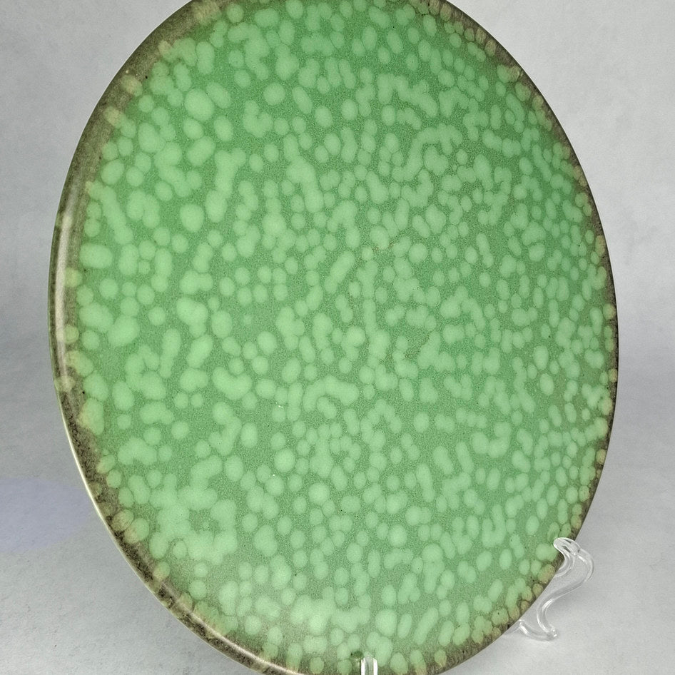 Elsterwerda Art Deco Mottled Ombré Green Serving Plate M65