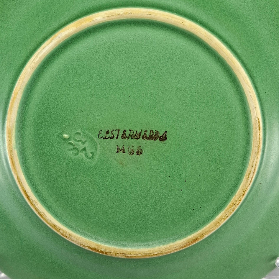 Elsterwerda Art Deco Mottled Ombré Green Side Plate M65
