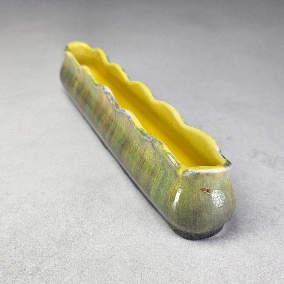 Flora-Ann Ware Multicolour Scalloped Trough Vase, view 3