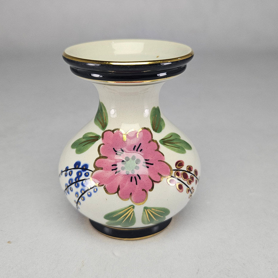 Flora Gouda Holland Simone Hand-Painted Floral Ceramic Vase