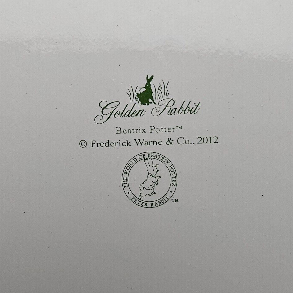 Golden Rabbit Beatrix Potter Peter Rabbit Decorative Tin Plate