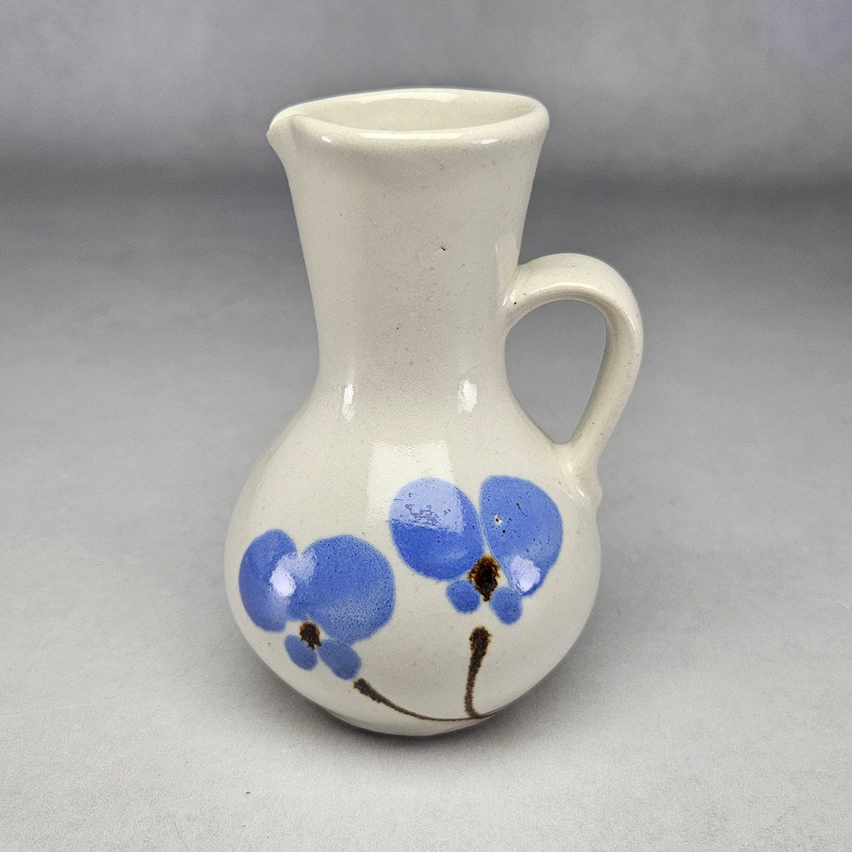 Hamburger Potteries 261 Blue Floral Jug, view 1