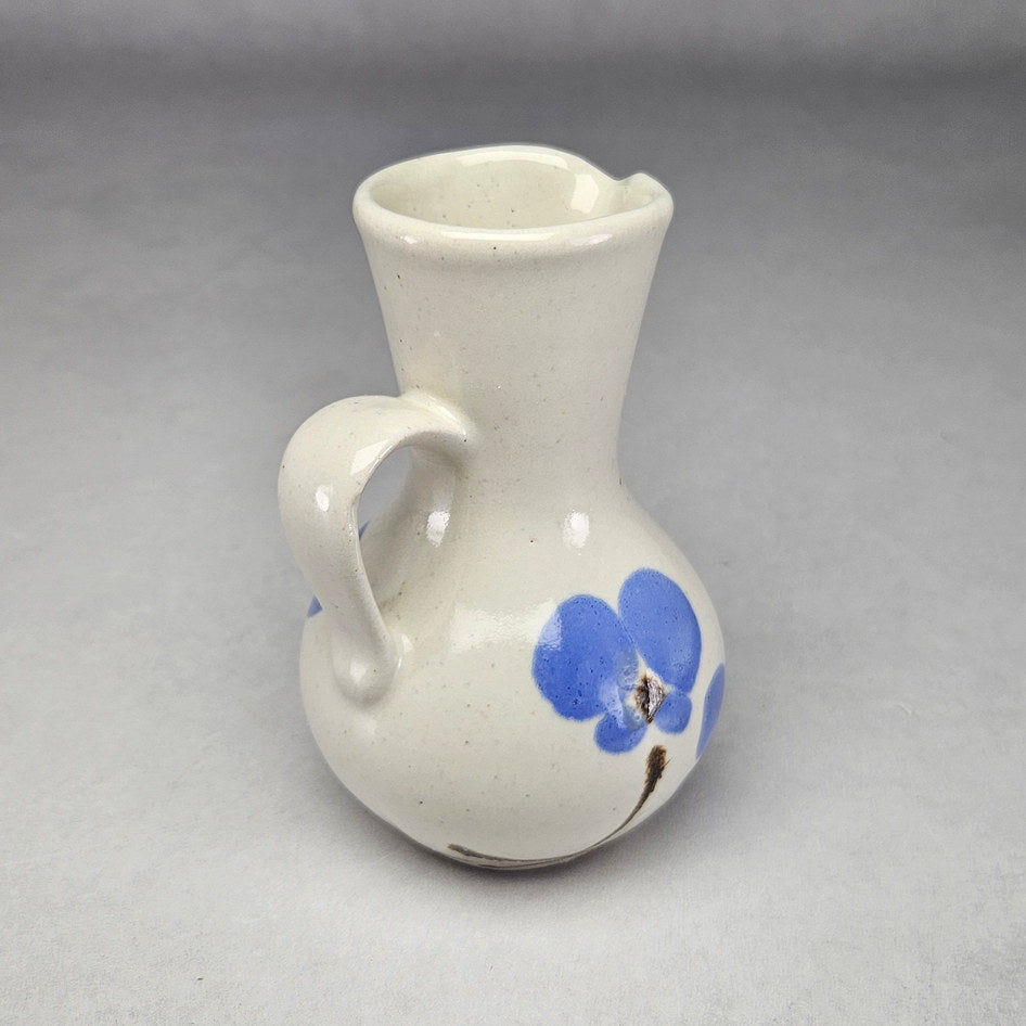 Hamburger Potteries 261 Blue Floral Jug, view 2