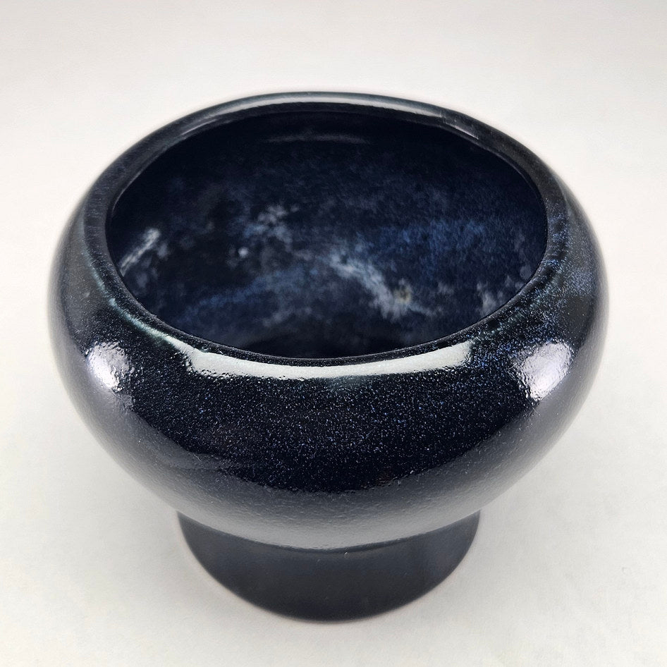 Hamburger Potteries 402 Cobalt Blue Pedestal Planter, view 2