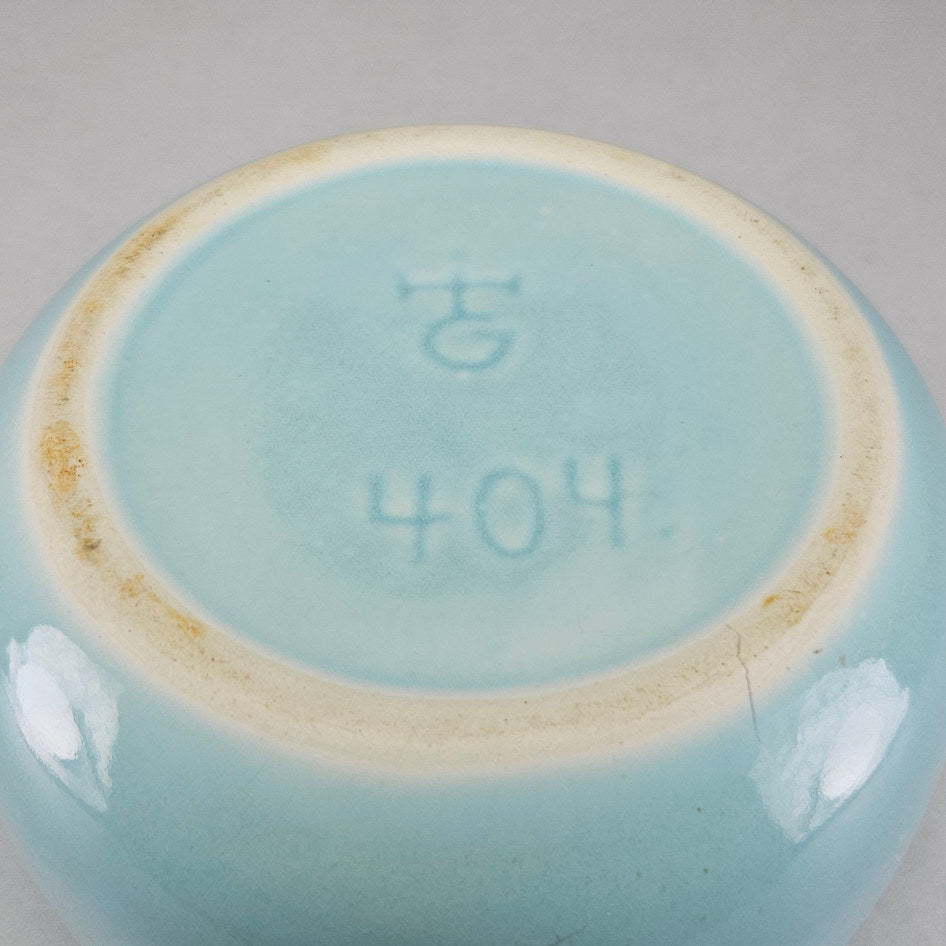 Hamburger Pottery Light Blue Ceramic Planter Vase Style 404