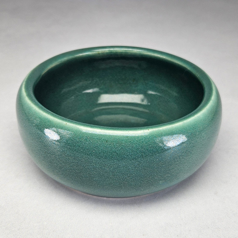 Hamburger's Pottery Green Rounded Bowl 407