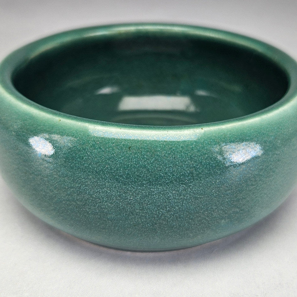 Hamburger's Pottery Green Rounded Bowl 407