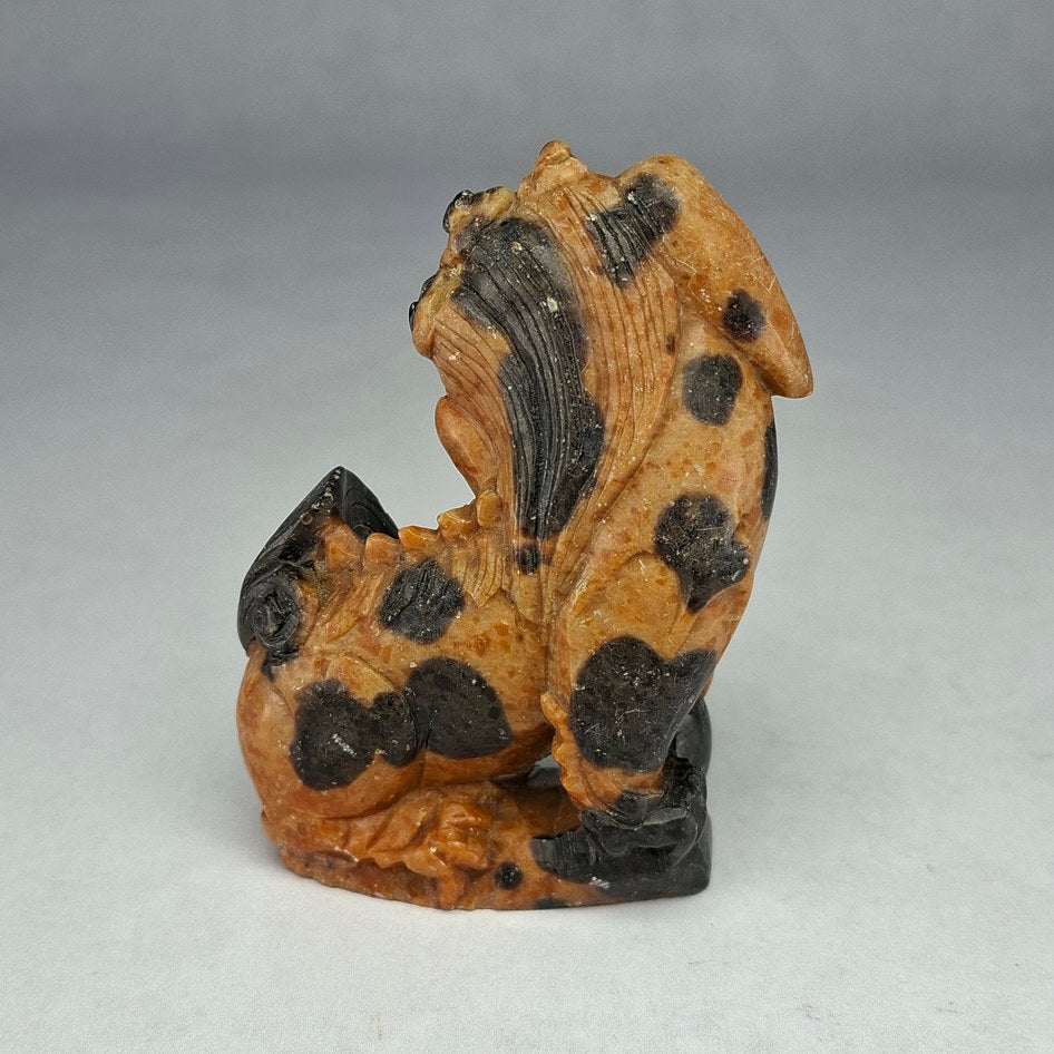 Hand-Carved Stone Chinese Guardian Lion