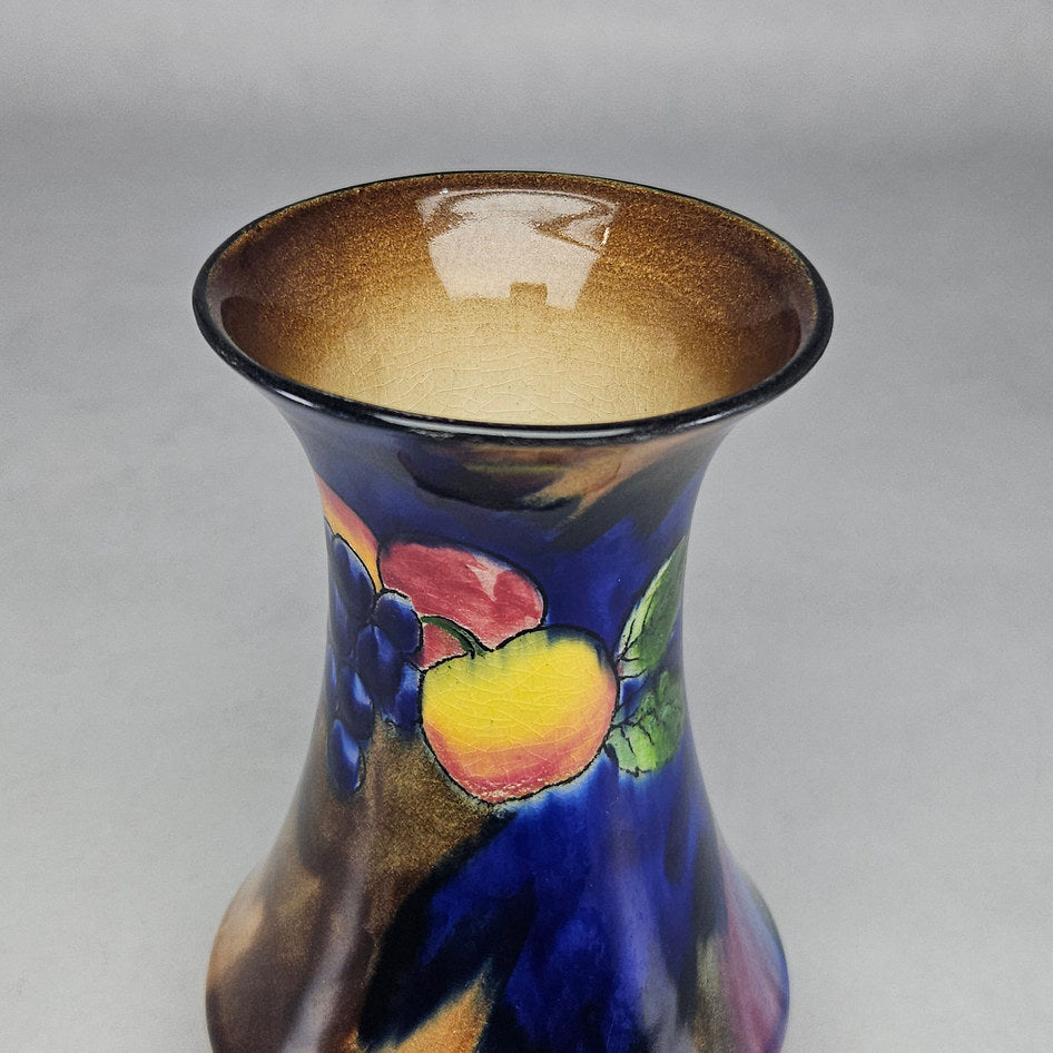 H&K Tunstall Autumn Fruit Decorated Flared Vase