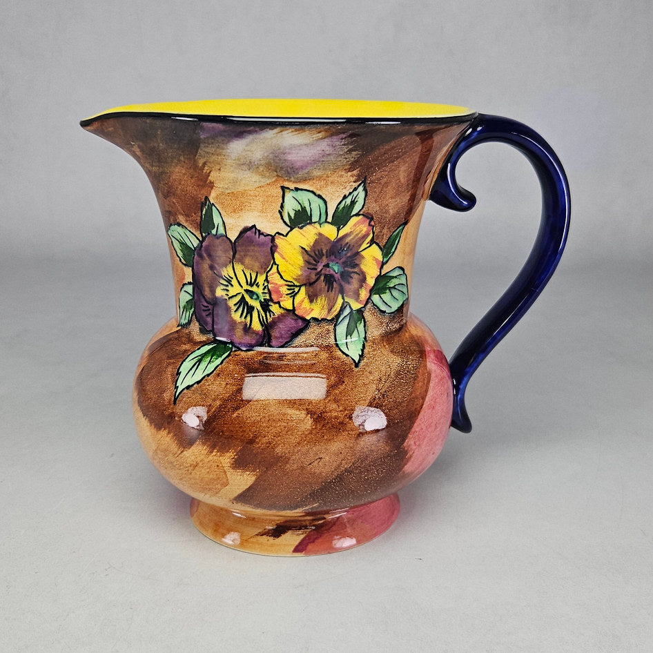 H&K Tunstall Viola Hand-Painted Floral Jug