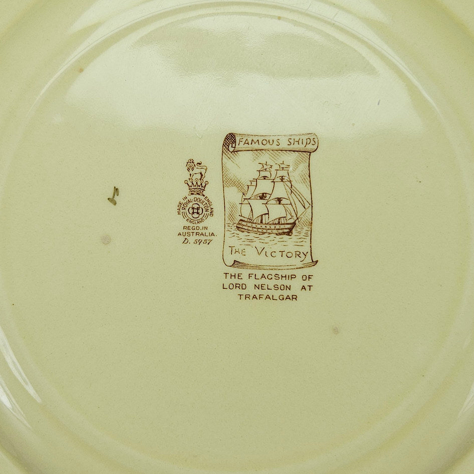 HMS Victory Famous Ships Series Plate Royal Doulton D5957