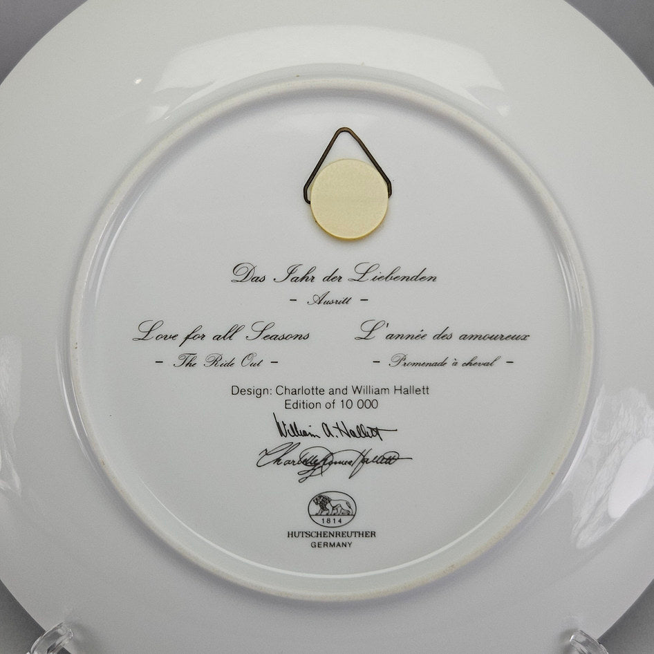 Hutschenreuther Love for All Seasons The Ride Out Wall Plate