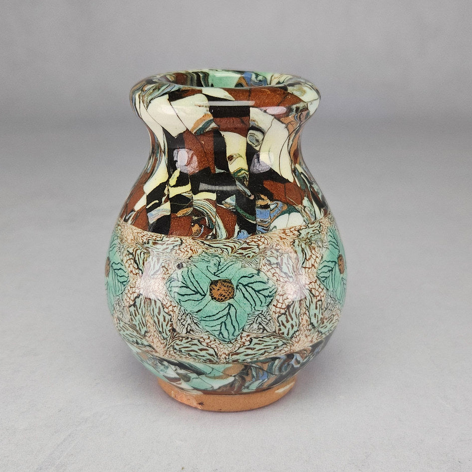 Jean Gerbino Vallauris Ceramic Mosaic Art Pottery Vase