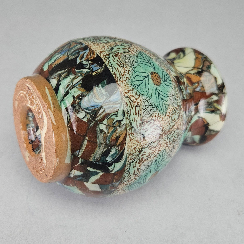 Jean Gerbino Vallauris Ceramic Mosaic Art Pottery Vase