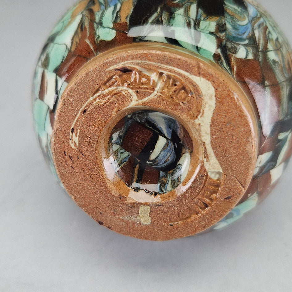 Jean Gerbino Vallauris Ceramic Mosaic Art Pottery Vase