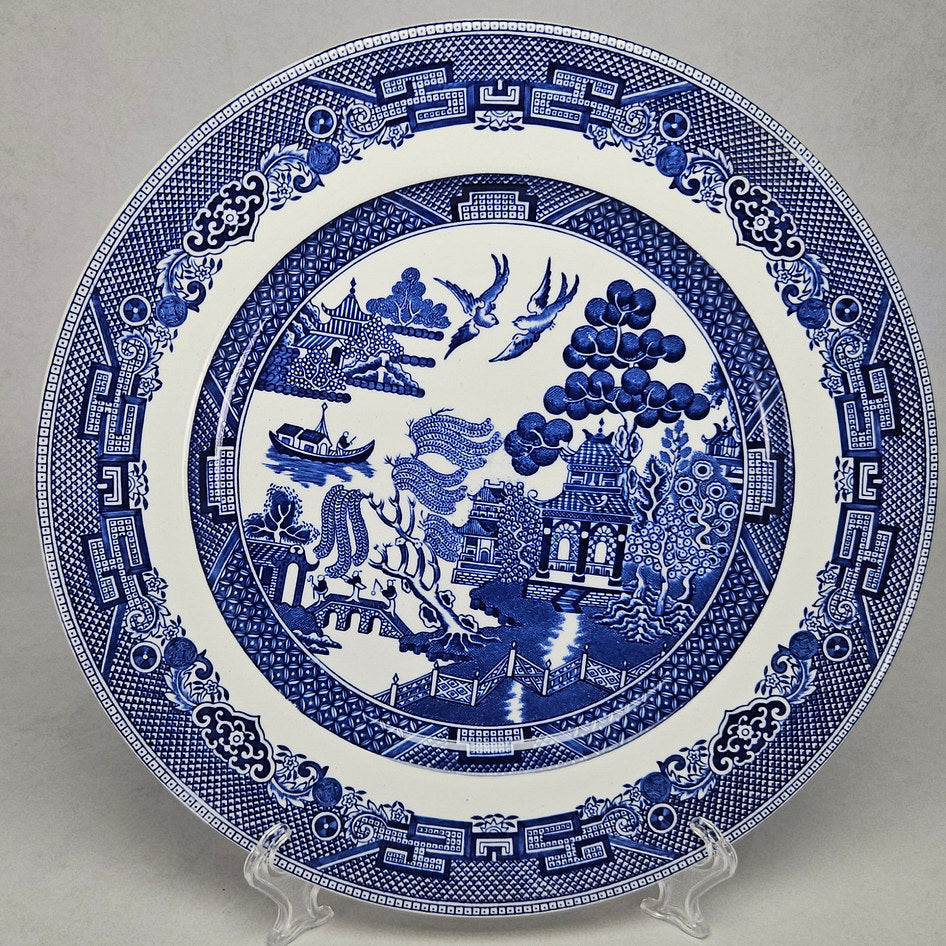 Johnson Brothers Willow Blue and White Dinner Plate
