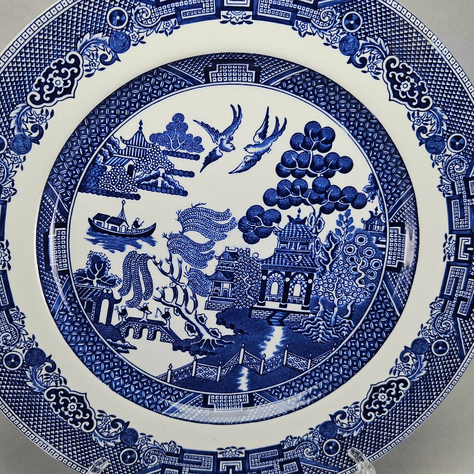 Johnson Brothers Willow Blue and White Dinner Plate