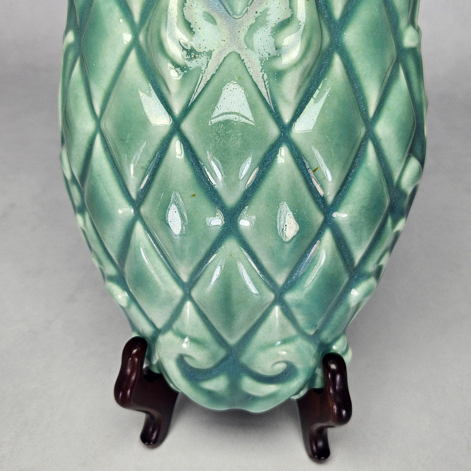 Joy China K059 Green Glazed Wall Pocket, view 3