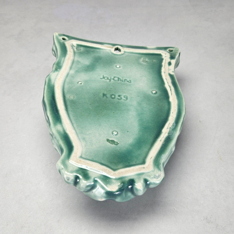 Joy China K059 Green Glazed Wall Pocket, view 6