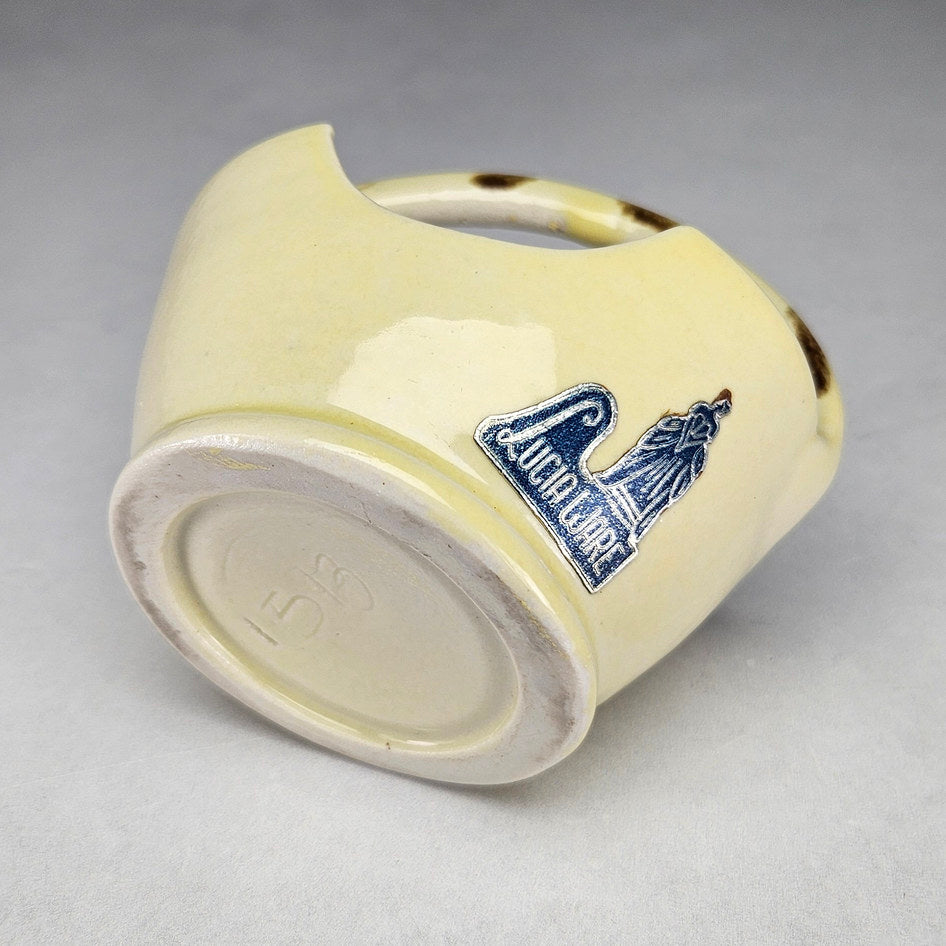 Lucia Ware 153 Yellow Ceramic Basket, view 5