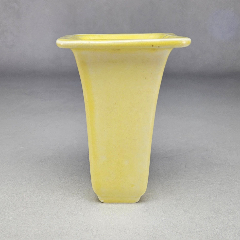 Lucia Ware 1812 Yellow Ceramic Wall Pocket, view 1