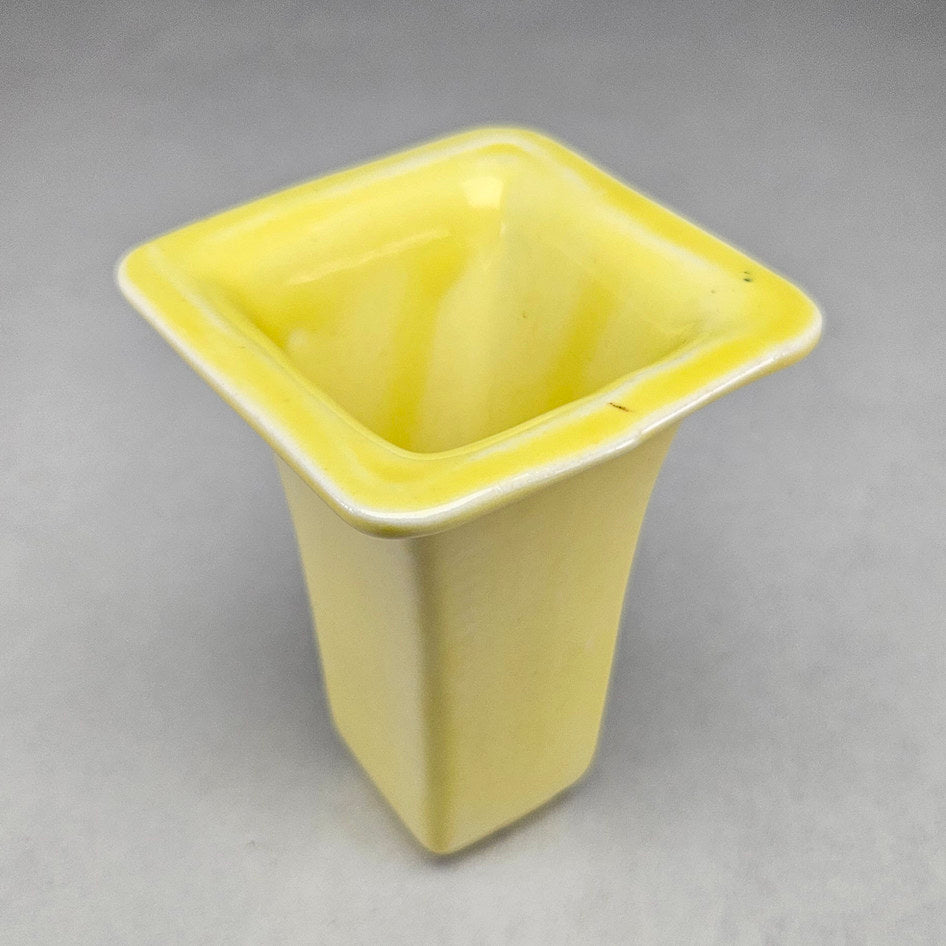 Lucia Ware 1812 Yellow Ceramic Wall Pocket, view 3