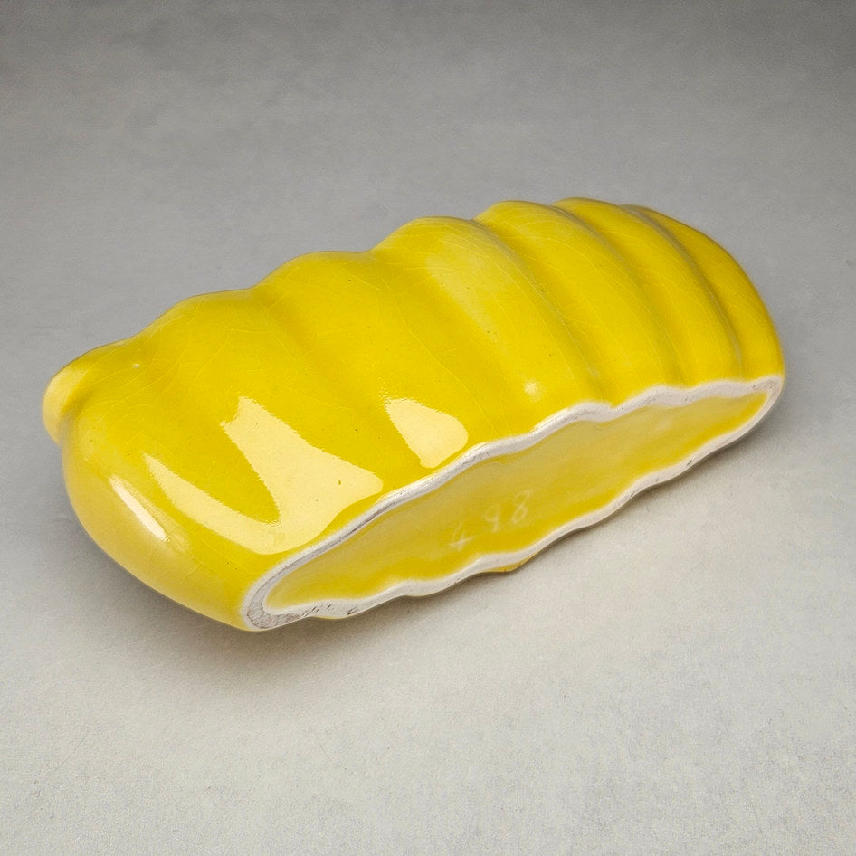 Lucia Ware 3301 Yellow Lobed Planter Vase, view 4