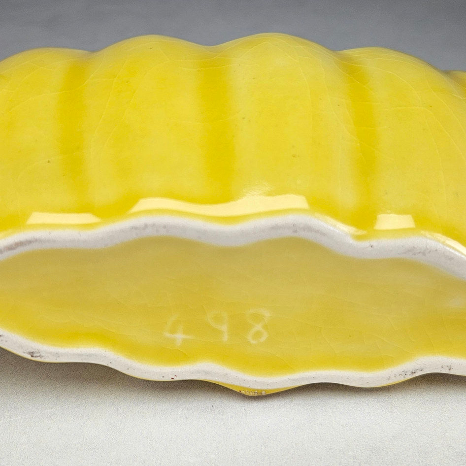 Lucia Ware 3301 Yellow Lobed Planter Vase, view 5